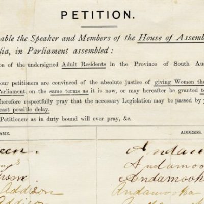 South Australian Suffrage&nbsp;Icons