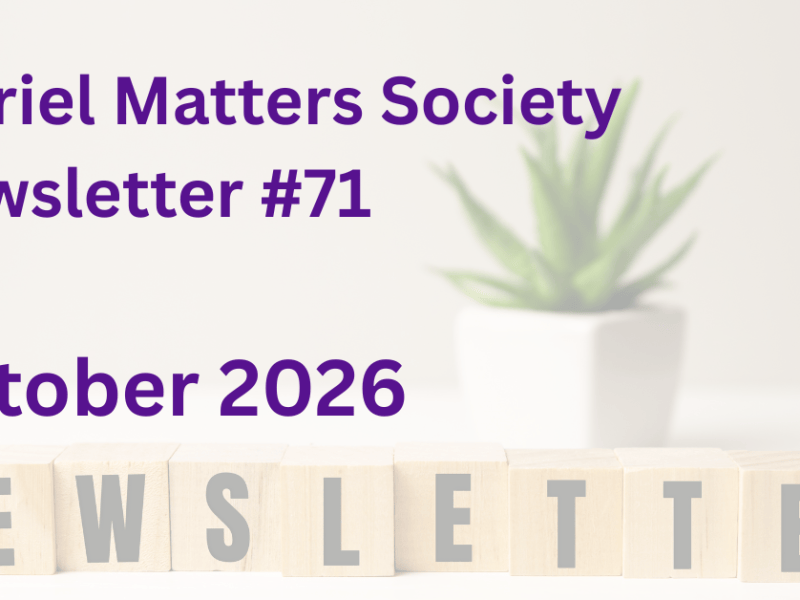 News: October 2026 Newsletter&nbsp;#71